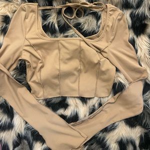 Crop Top with Wide Sleeves